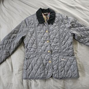 Barbour Navy Quilted Girls 12y Size (Women's Jacket xs Size)